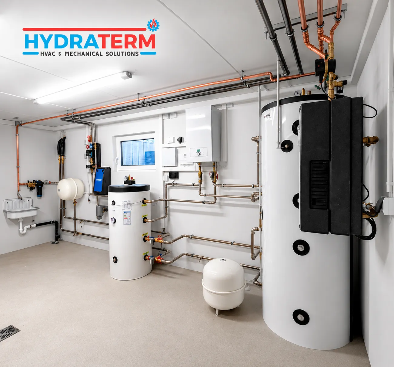 HYDRATERM – modern HVAC plant room